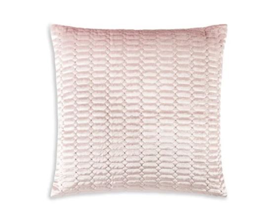 Blush Velvet Geometric Pillow