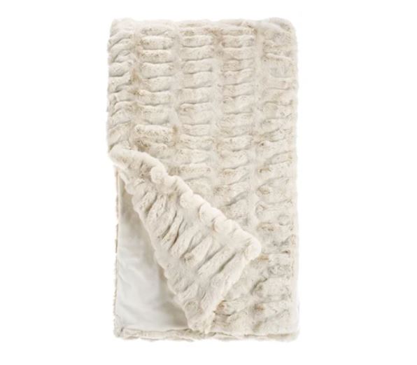 Couture Throw Ivory Mink