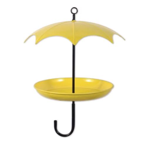 Yellow Umbrella Bird Feeder